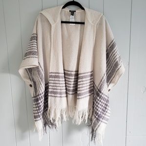 Forever 21 hooded poncho